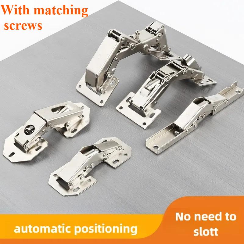 NORMAL Cabinet Hinge 90/150/170 Degree No-Drilling Hole Cupboard Door Hydraulic Hinges Soft Close With Screws Furniture Hardware