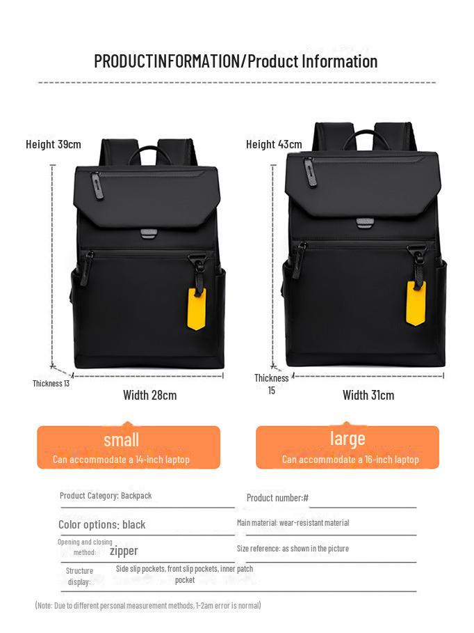 Men's Trendy Lightweight Outdoor Backpack - Large Capacity, Casual Fashion, Ideal for Students and Leisure Activities