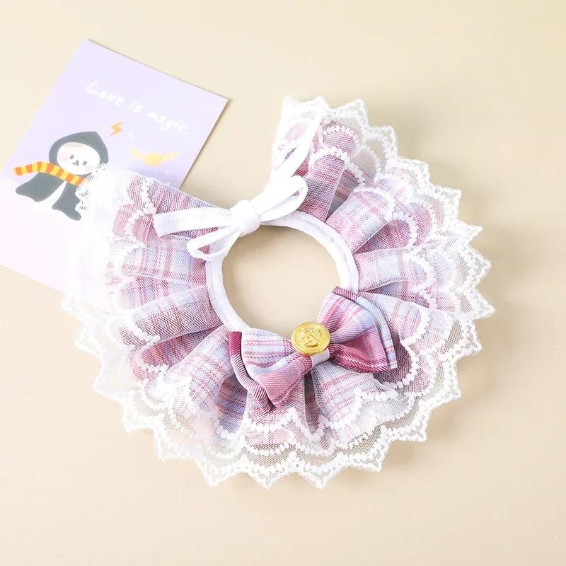 Perlový psí obojek Šperkový Hedvábný Svatba Kočky Štěně Stužka Šátek Přívěsek Domácí mazlíček Mašle Náhrdelník Saténový Nový Koťátko Doplňky Potřeby pro domácí mazlíčky