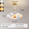 Liangtu Bubble Planet Chandelier