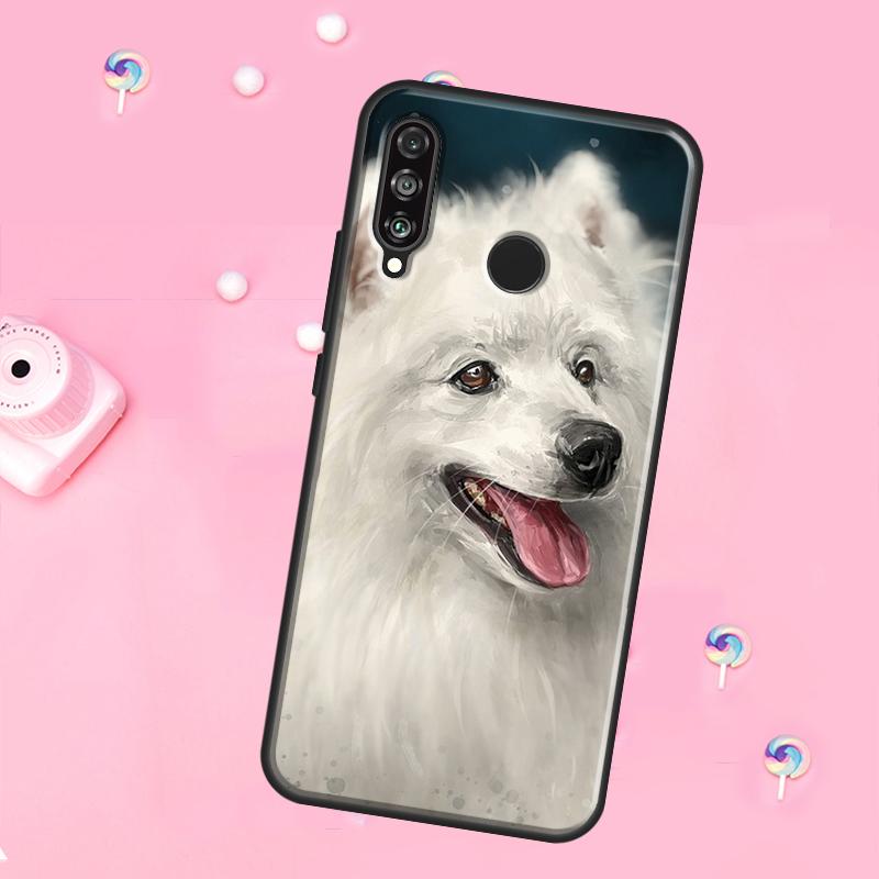 Japanese Spitz Dog For Huawei Nova 11 Pro 10 9 SE Y70 Y60 Y90 Y61 Y91 Y73 Y72 12s 12i 11i 8i P30 P40 Lite Case