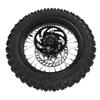 12 Inch Rear Wheel Rim Tire Assembly Replacement for Apollo Dirt Bike 80 100 12 3.00 12 Rear Wheel Rim Tire Brake Rotor