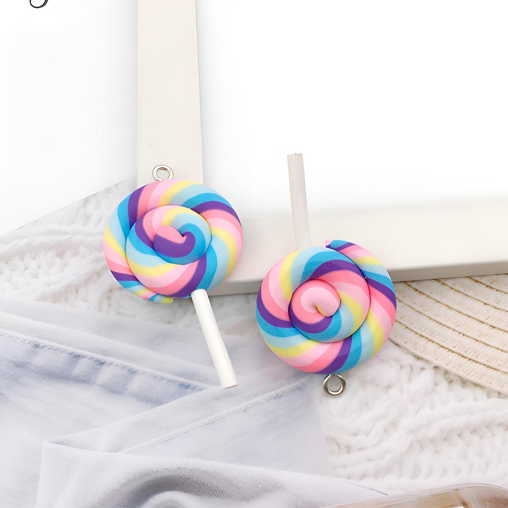 Bear Candy Resin Lollipop Pendant: Mix 32 DIY Jewelry & Toy Accessories Lucky Bag for Kids