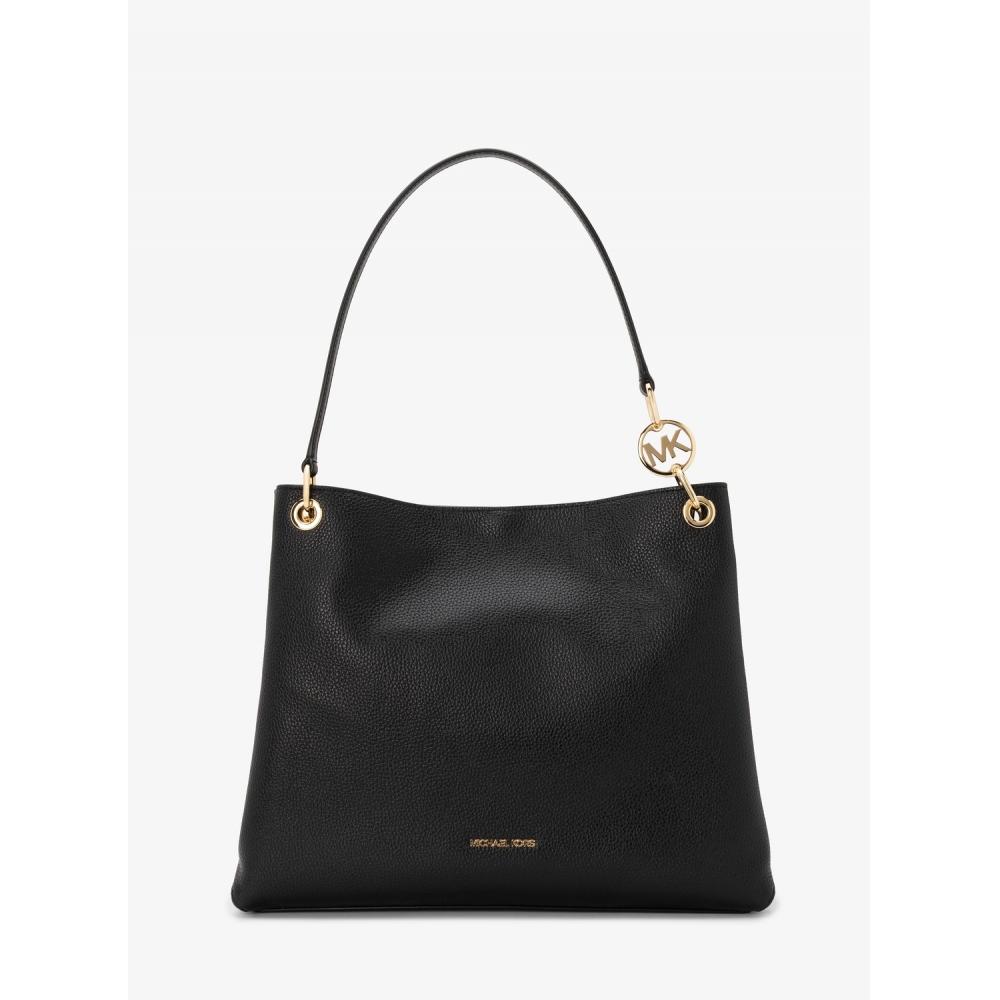 

Michael Kors Christina Pebble Leather Shoulder Large 35t5g8we6l1 Black F