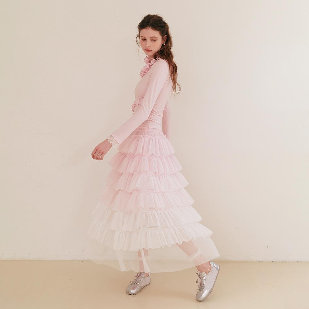 Ceme Adu Cest_Gradient Layered Skirt
