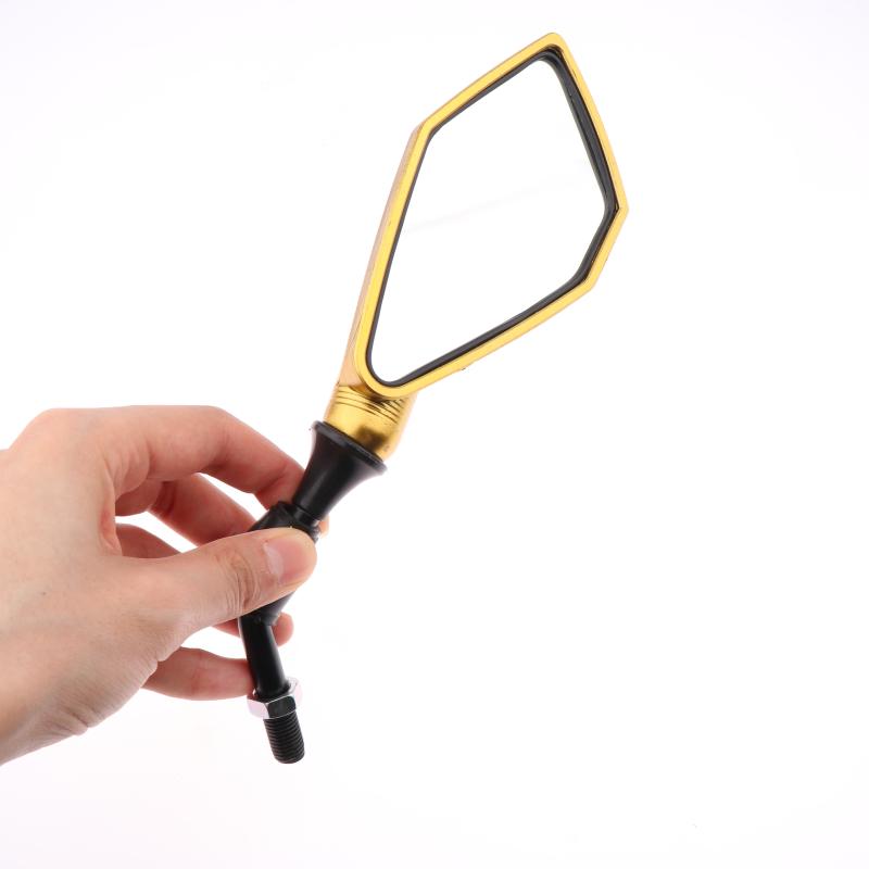 1 Pair Wide Angle Adjustable Bicycle Bike Handlebar Side Flexible Rear View Mirror 10Mm Motorcycle Rearview Mirrors
