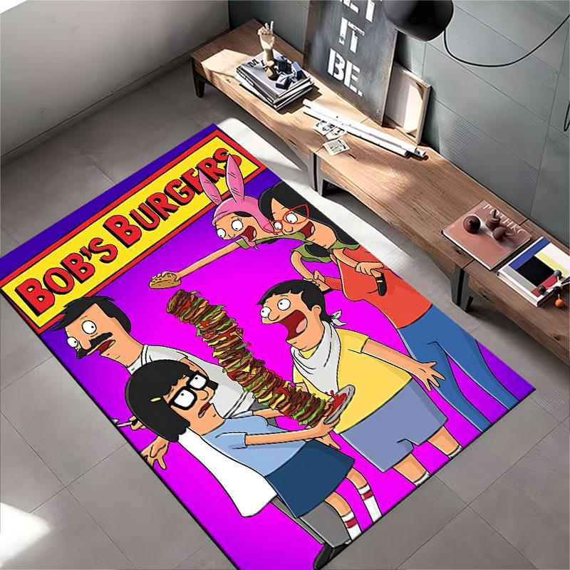 Bob's Burgers Cartoon Carpet Suitable As a Non-slip Mat for the Living Room or Bedroom Sofa