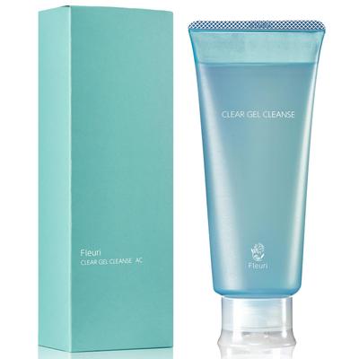 Fleuri Clear Gel Cleanse AC Cleansing Gel Makeup Remover for Pores & Blackheads, Exfoliating Care for Sensitive, Dry, Oily Skin, Azelaic Acid