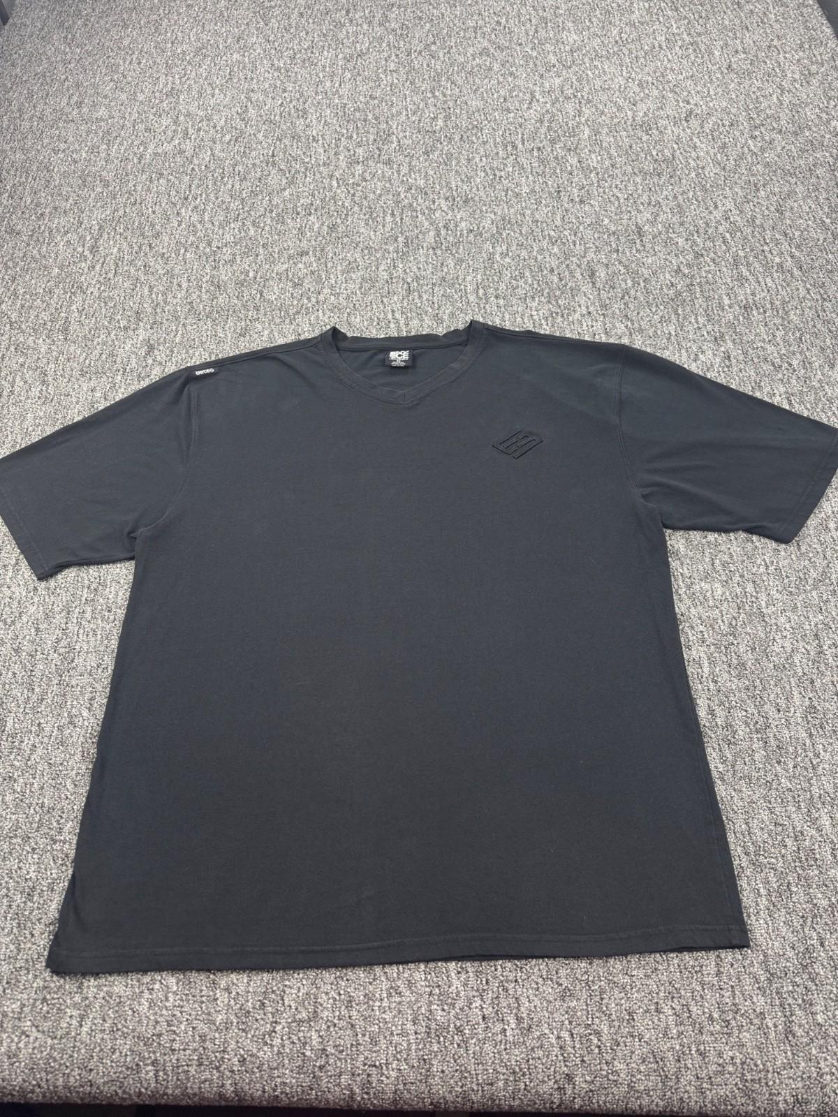 Enyce Shirt Men 5XL Black Solid Short Sleeve Embroidered Logo Sean Combs Y2K Unisex T-Shirt XXXL