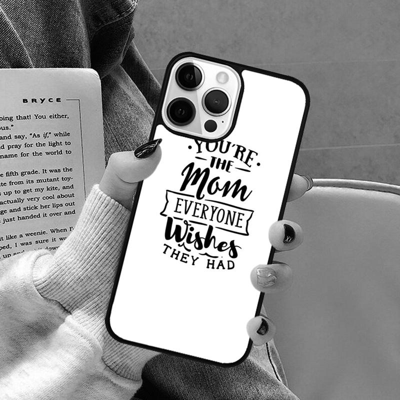 Best mom ever quotes Phone Case for iPhone 17 Air 16 16e 15 Plus for Apple 13 11 12 14 Pro Max Cover coque Shell