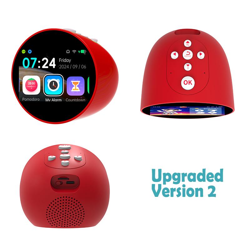 

Smart AI Alarm Clock for Kids Talking Robot Buddy Educational Learning Toy Music Player Bedtime Stories Cool Gift for Boys Girls