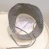 Spring Summer Plaid Bucket Hat Women Visor Fashion Large Size Face Slimming Fisherman Hat