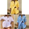 Womens Summer Casual Pants Set With Tie Detail For Office And Vacation