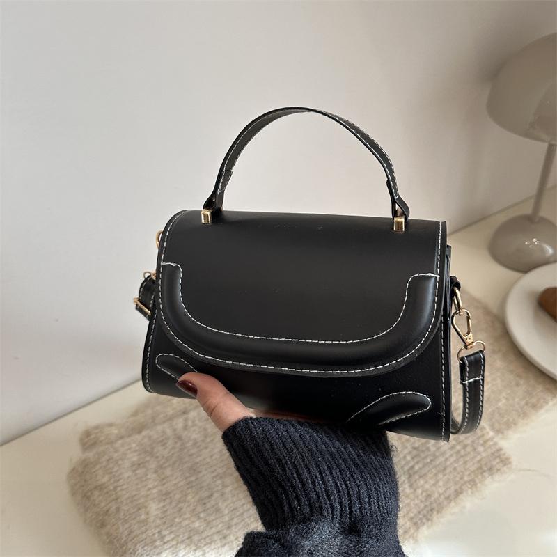 Yogodlns Crossbody Bag PU Leather Solid Color Shoulder Bag for Women Handbag Trendy Satchel Purse for Work Travel