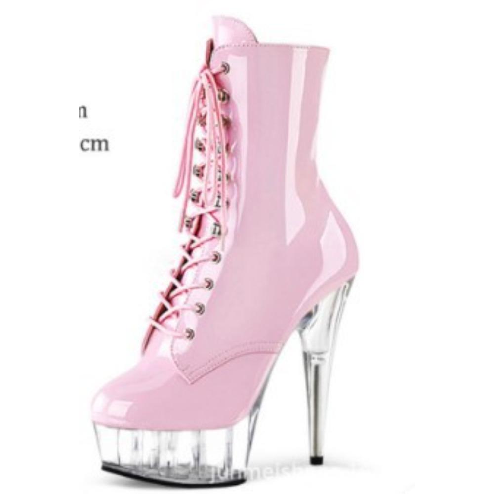 15CM Sexy Super High Boots Pole Dance High Heels Nightclub Model Catwalk Platform Shoes Party Shoes Plus Size