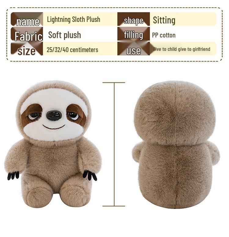 Adorable Sloth Plush Toy: Perfect Sleeping Pillow & Gift