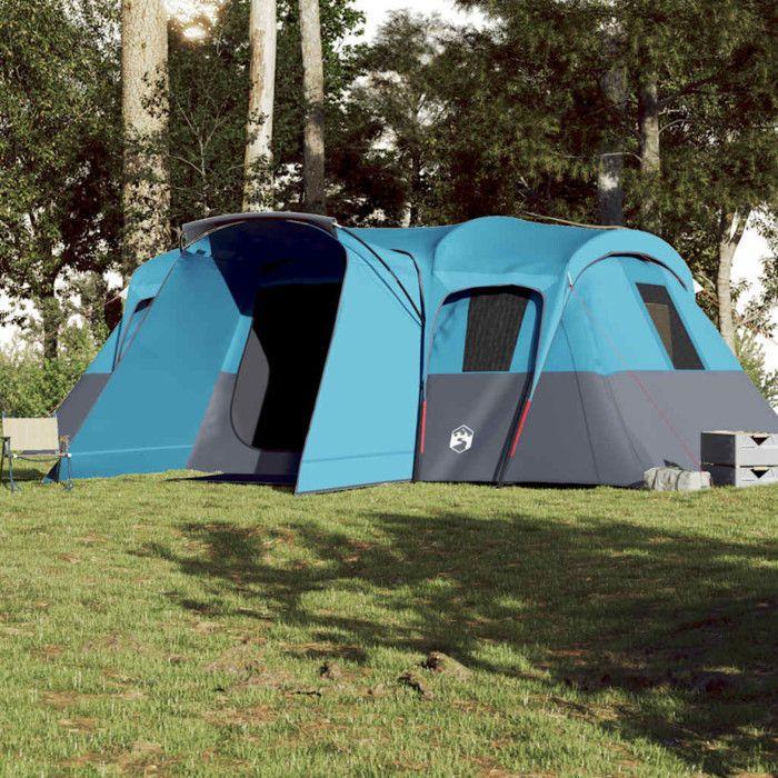 VidaXL Tente familiale tunnel 16 personnes bleu imperméable, tente, abri de camping, abri de jardin, tente de camping, abri 94708