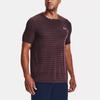 Under Armour Striped Running Fitness Training Fitted Straight-Cut Breathable Quick-Dry Crew Neck Short Sleeve T-Shirt Men Tops Purple 1361133-554