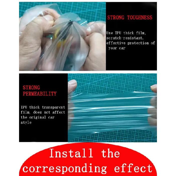 For BYD ATTO 3 EV Electric DMI Car Headlight Protection Tint Film Smoke Black Transparent TPU Protective Light Sticker