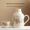Retro Chinese Ceramic Mini Thermos Teacup