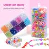 10-Grid Educational DIY Beading Kit for Kids: Acrylic Beads for Bracelets & Necklaces