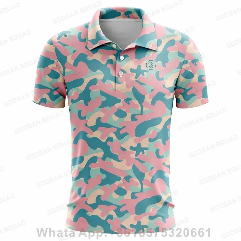 Herren Golf T-Shirt Kurzarm Sport Freizeit Poloshirt Outdoor Hohe Qualität Atmungsaktives Gewebe Sporttrikot Business Poloshirt