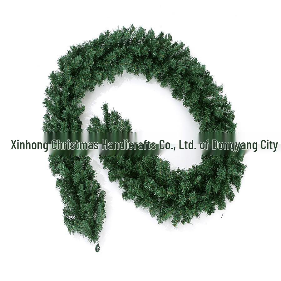 PVC Flame Retardant Rattan Christmas Wreath Ornaments