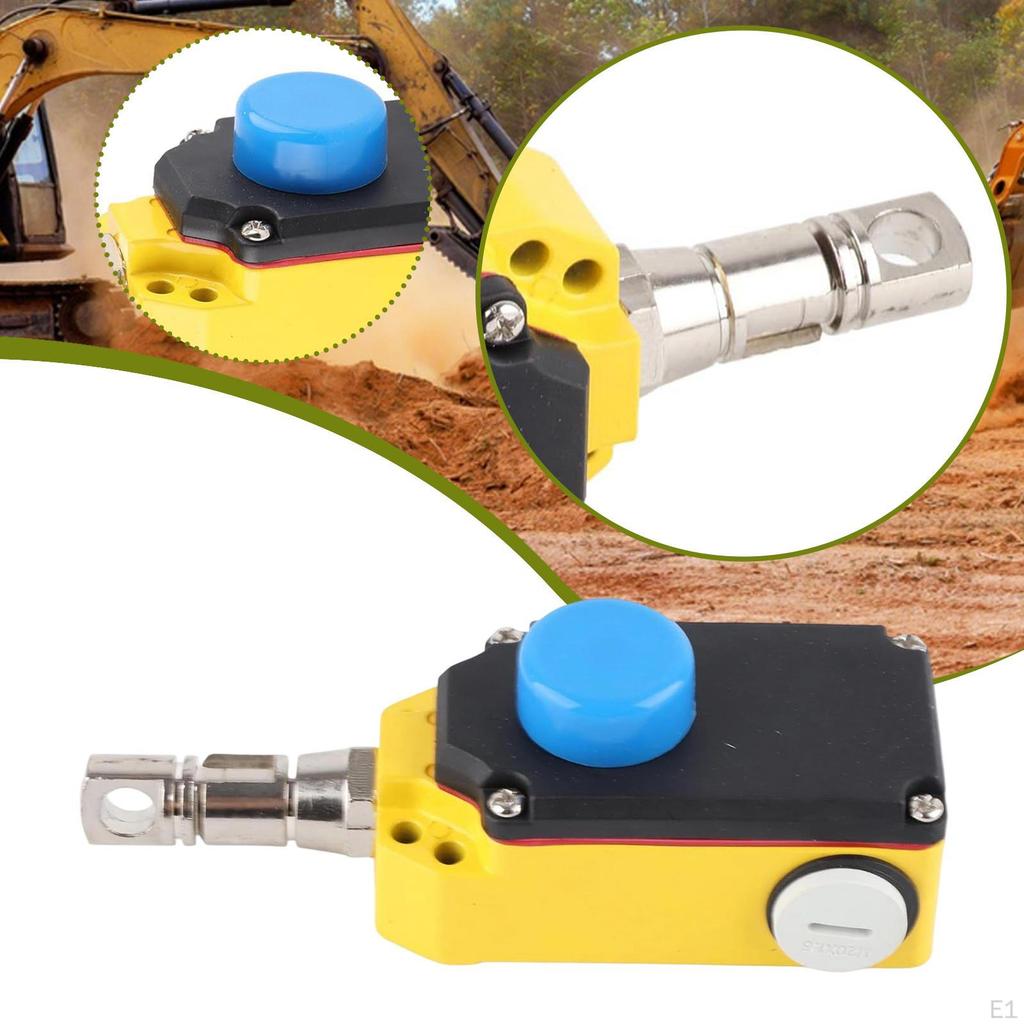 Spínač nouzového zastavení s lankem, automatický reset pro elektrické nářadí s tlačítkem, jednofázový