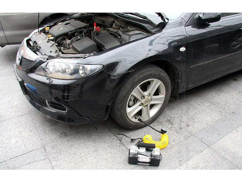 220V Dual Cylinder Electric High Pressure Car Tire Pump for Home Use