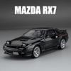 1/32 Scale Mazda RX7 FC INITIAL D Alloy Car Model Diecasts Metal Toy Vehicle Sound and Light Car Toys for Boy Children Gift