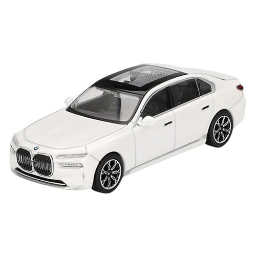 MINI GT 1/64 Scale BMW i7 xDrive60 Mineral White (Right-Hand Drive) Finished Product MGT00819-R