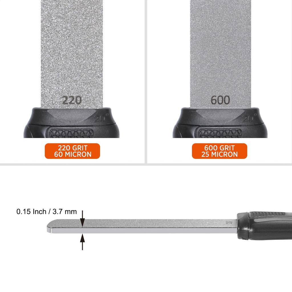 SHARPAL 120N Stick Type Knife Sharpener Double-Sided Diamond Whetstone Diamond Sharpener Ax Whetstone Coarse Sharpening Fine Sharpening Rough