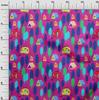 oneOone Cotton Flex Fuschia Pink Fabric Camping Craft Projects Decor Fabric Printed By The Yard 40 Inch