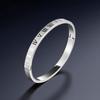Roman Numeral Stainless Steel Bracelet for Women - Fashionable, Retro, and Fade-Resistant.