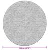 Washable Multi Color Rug Ø 120 cm