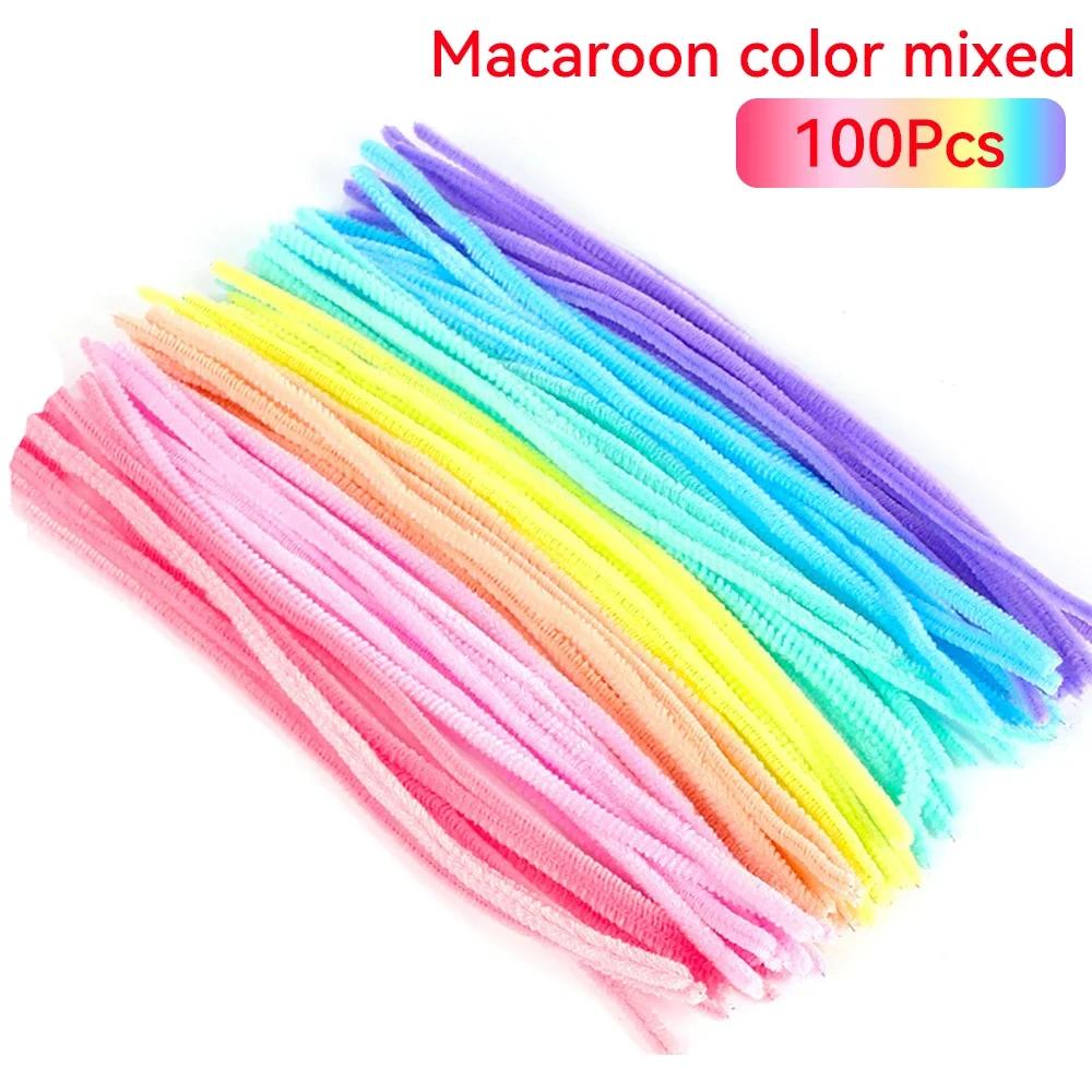 Creative Chenille Dry Twisted Rod Wire Tube Children's Educational Toys Diy Strip Hobby Materials Children's Long Plush Rods
