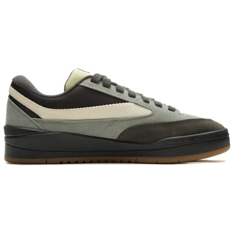 Li Ning Qiong Ling Lite Fashion Trend Non-Slip Wear-Resistant Low-Top Skate Shoes Men Skate Shoes Gray Green AEPV023-1