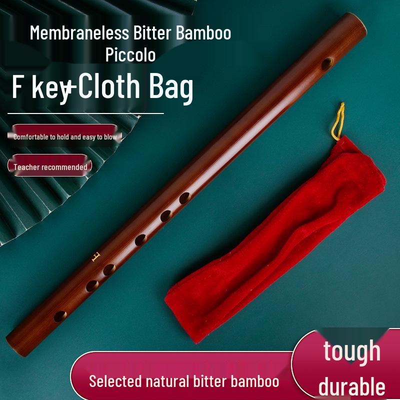 Piccolo Bambusflöte für Anfänger - Mini Antiker Stil Kinderinstrument