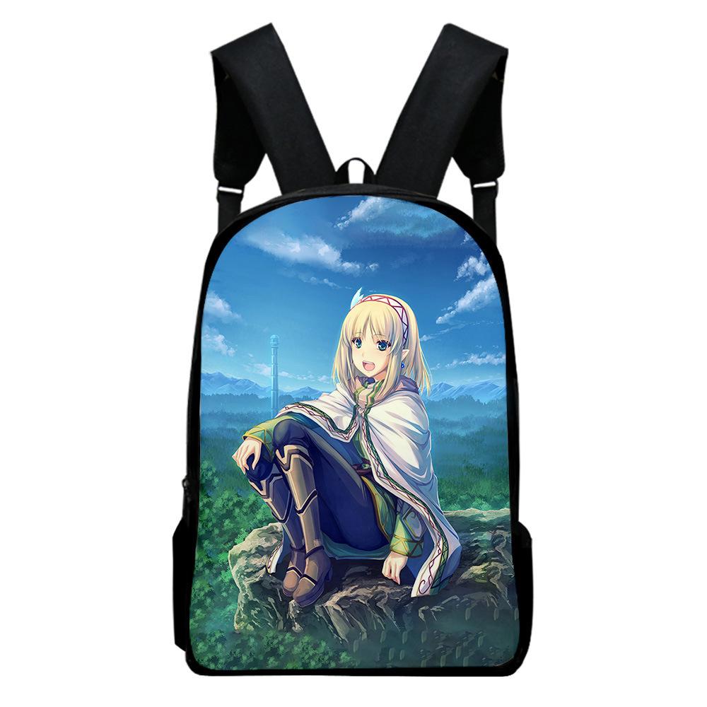 Harajuku Novelty Youthful In The Land Of Leadale Student School Bags Notebook Backpacks 3D Print Oxford Waterproof Travel Bags