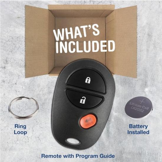 Key Fob Replacement for 2004-2018 Tundra Tacoma Sienna Sequoia Highlander R