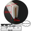 High-Temp Resistant Silicone U-Shaped Edge Seal Strip for Fiberglass Panel - Dustproof & Anti-Collision.