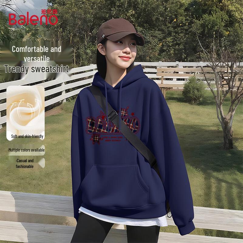 Baleno Women's American Retro Oversize Hooded Sweatshirt