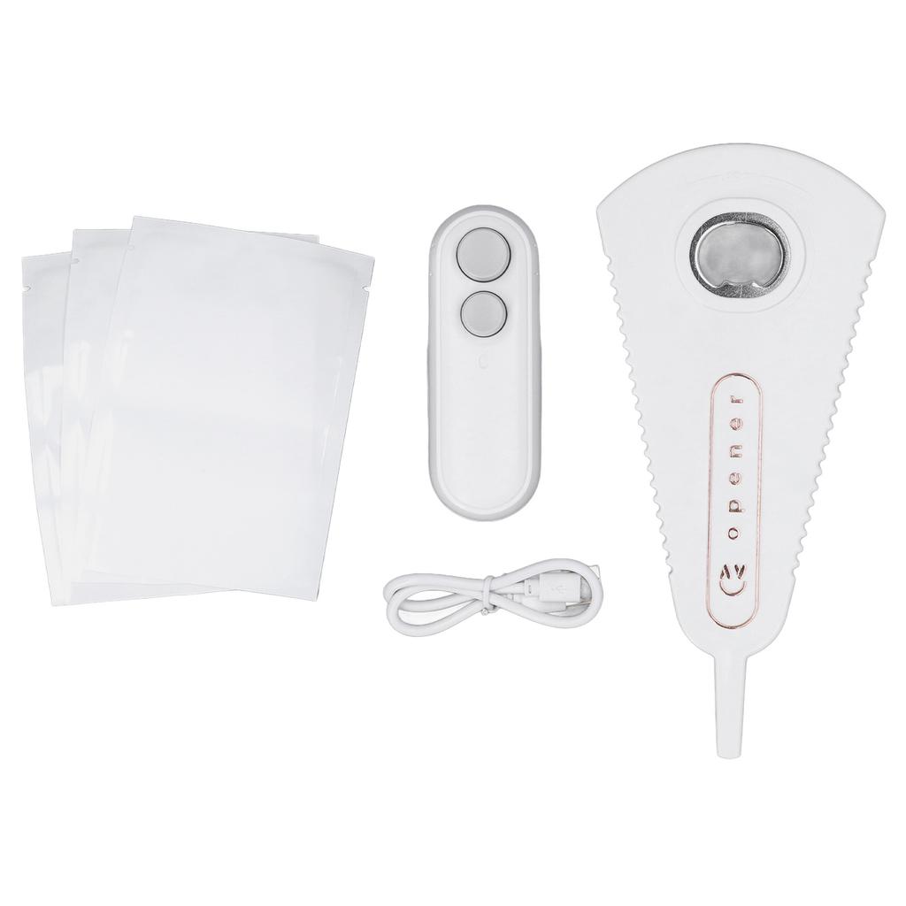 Portable Bag Sealer 2 In 1 Handheld Rechargeable Bag Resealer Machine and Bottle Opener Set with
