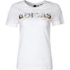 Sports Series Round Neck Fashion Versatile Short Sleeve Regular T-Shirt Women Tops White CE9202