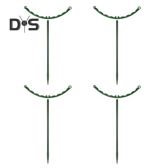 Plant Support Stakes Stackable Half Round Plant Stakes Easy Assembly Stake Trellis Plant Cages for Indoor Outdoor Tomato Monstera Hydrangea Climbing