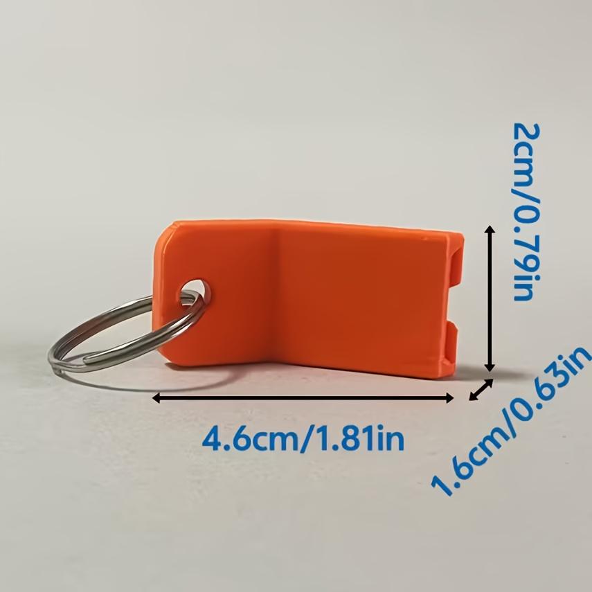 

1pc Pull-tab Beverage Opener Easy To Use Without Hurting Hands Comes with A Metal Ring To Prevent Loss помаранчевий