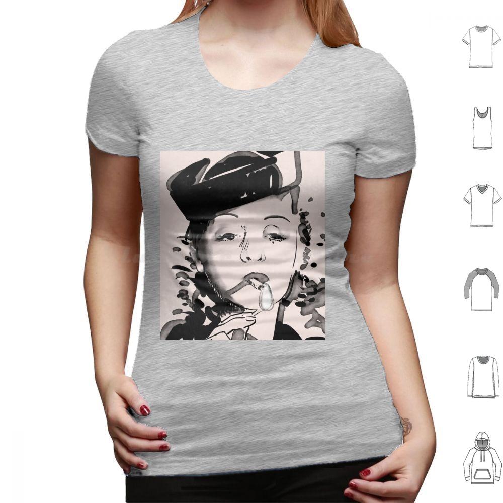 Bette Davis Smoking T Shirt Cotton Men Women DIY Print Flame Firestarter Bette Davis Movie Cinema Actress Portrait Famale Hat