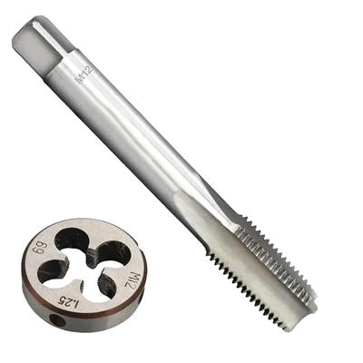 2025+  X 1.25 Metric Thread Tap and Die Set,High-Speed Steel Machine Tap and Die Set, Thread Tap and Round Thread Die