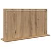 Rectangular Washbasin Mirror In Artisan Oak Finish 80 X 45 X 18 Cm
