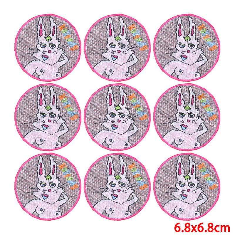 10 Pcs/lot Wholesale Embroidery Patch Iron On Patches For Clothing Patches On Clothes Jackets Decor Applique Sew Supplies